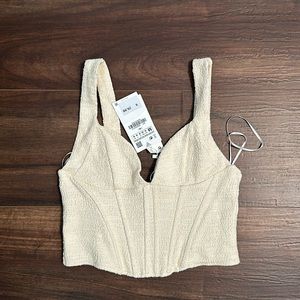 Zara corset crop top